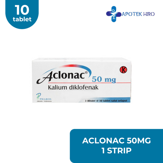 Aclonac 50Mg 1 Strip 10 Tablet