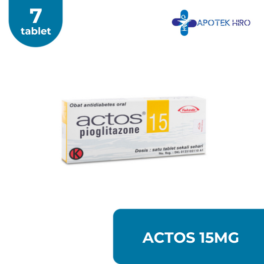 ACTOS 15MG - 1 STRIP 7 TABLET