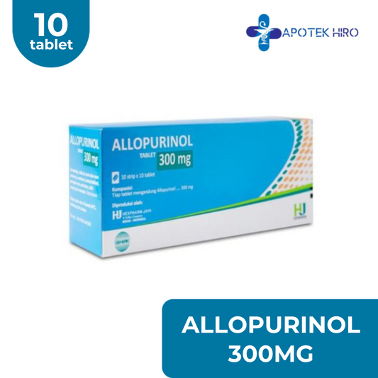 Allopurinol 300MG 1 Strip 10 Tablet