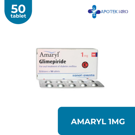 AMARYL 1 MG BOX 50 TABLET