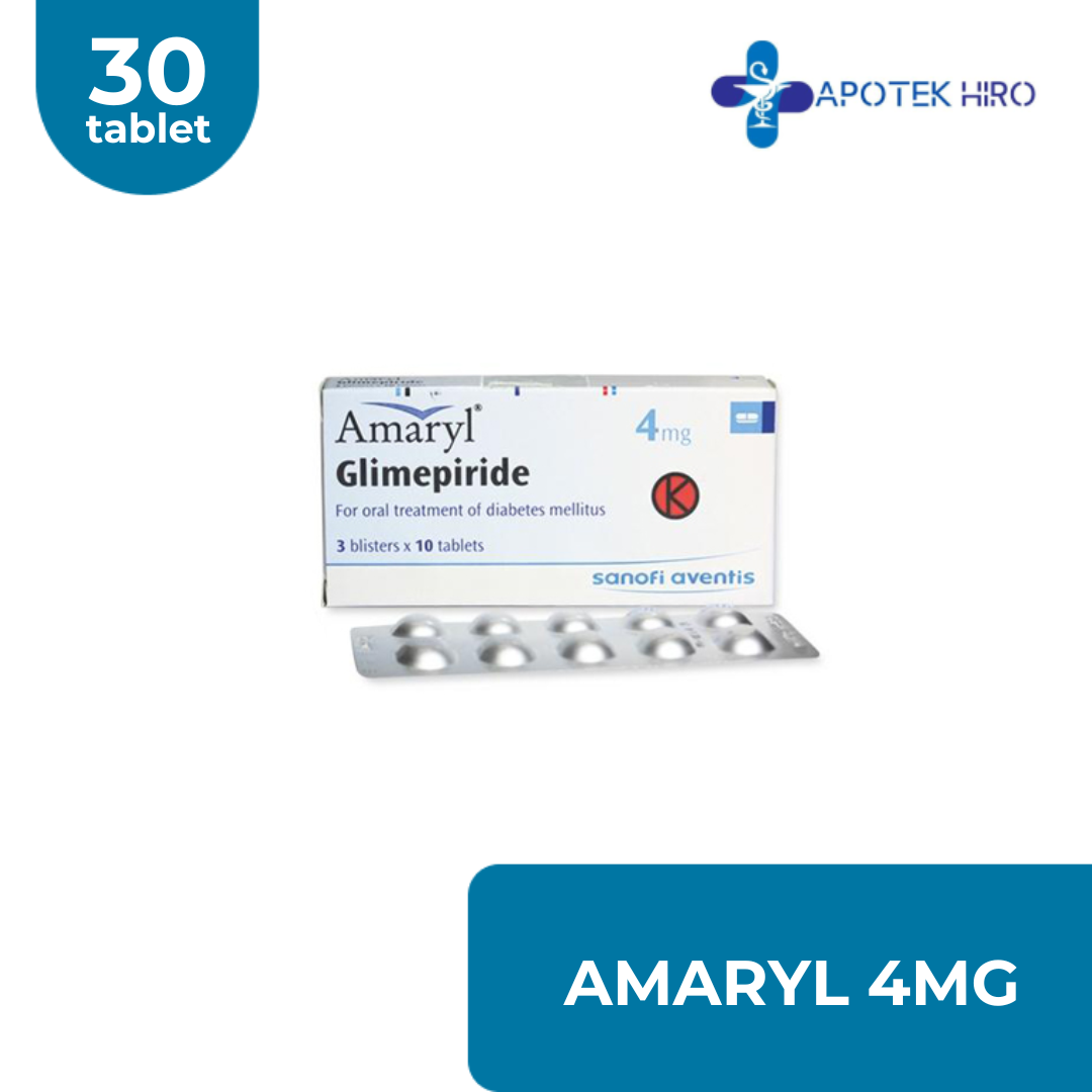AMARYL 4 MG BOX 30 TABLET