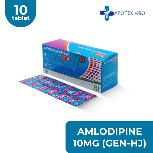 Amlodipine 10 MG 1 Strip 10 Tablet (GEN-HJ)