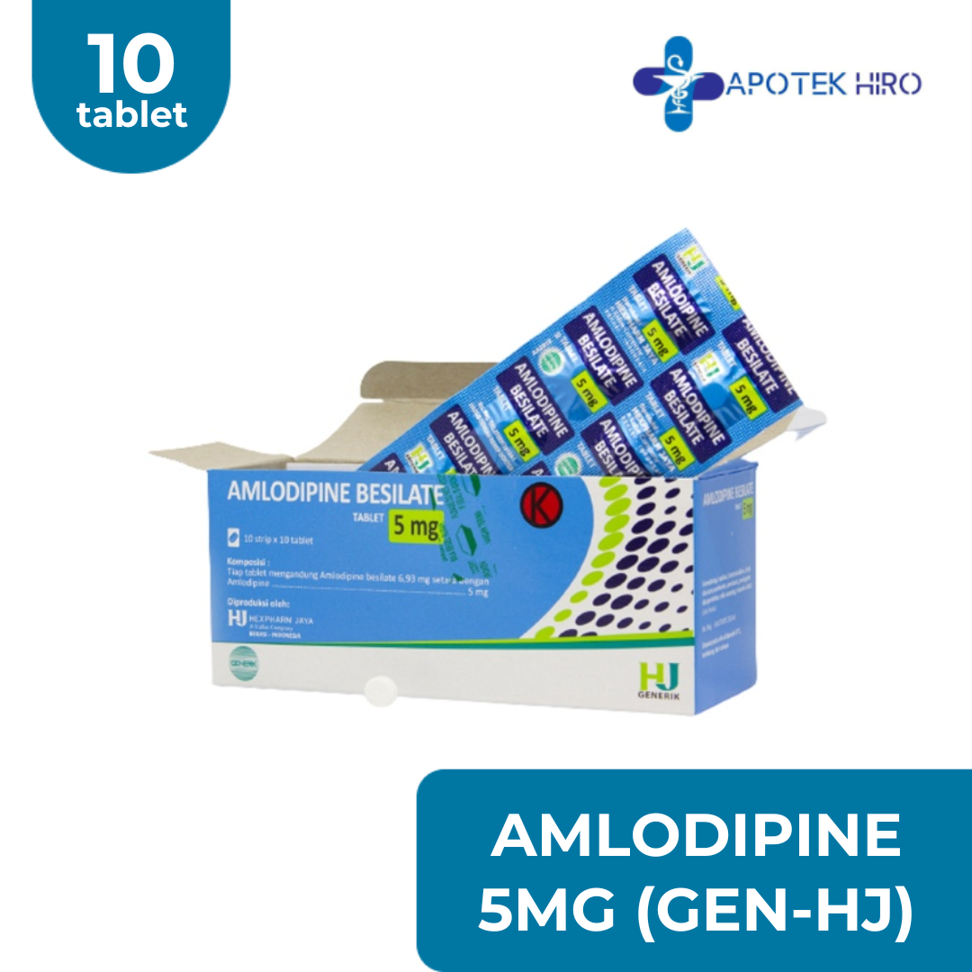 Amlodipine 5 MG 1 Strip 10 Tablet (GEN-HJ)