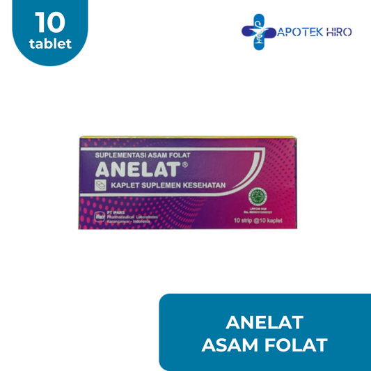 ANELAT - ASAM FOLAT - 1 STRIP 10 TABLET