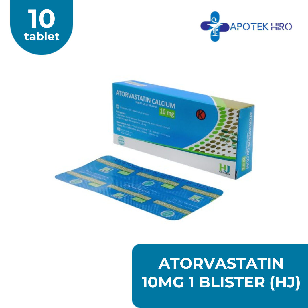 Atorvastatin 10Mg 1 Blister 10 Tablet (Hj)