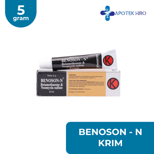 BENOSON N 0.1% CREAM 15GR/ DERMATITIS/ GATAL KULIT