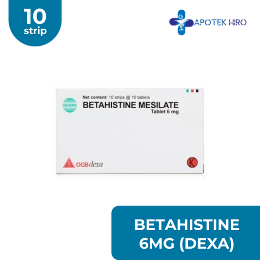 BETAHISTINE MESILATE 6MG * 100'S