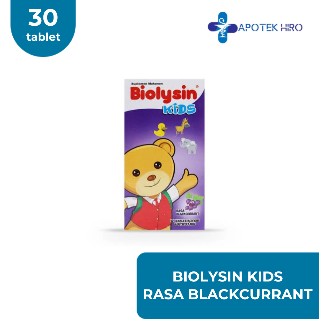 BIOLYSIN KIDS - RASA BLACKCURRANT - ISI 30 TABLET