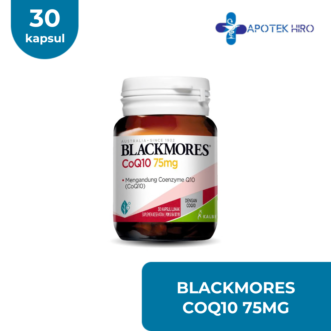 BLACKMORES CoQ10 75MG - 30 SOFT CAPSULES
