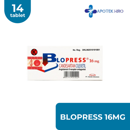 BLOPRESS 16 MG BOX 14 TABLET