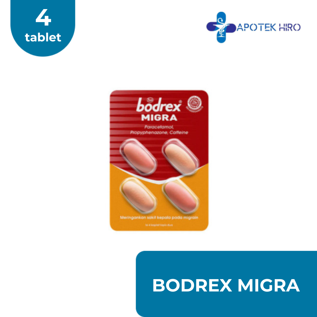 BODREX MIGRA - 1 STRIP 4 TABLET