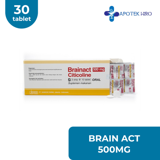 BRAINACT 500MG - 1 BOX 30 TABLET