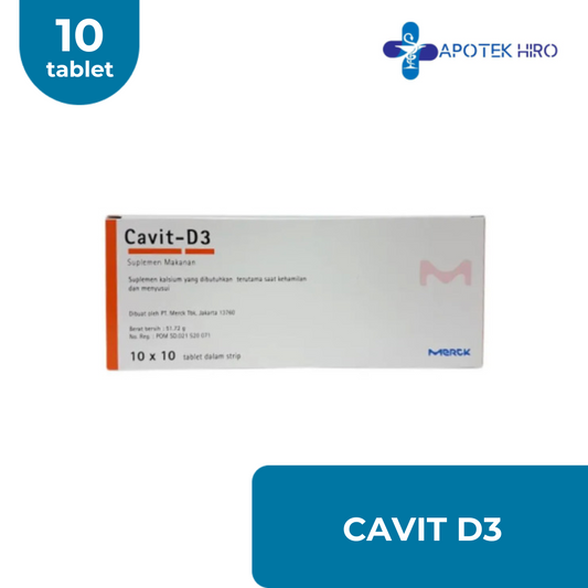 CAVIT D3 - SUPLEMEN KESEHATAN - 1 STRIP ISI 10 TABLET