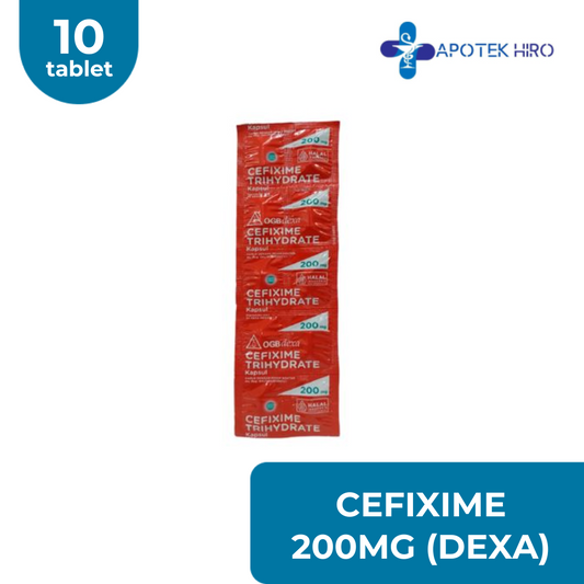 CEFIXIME 200MG - DEXA - 1 STRIP 10 TABLET