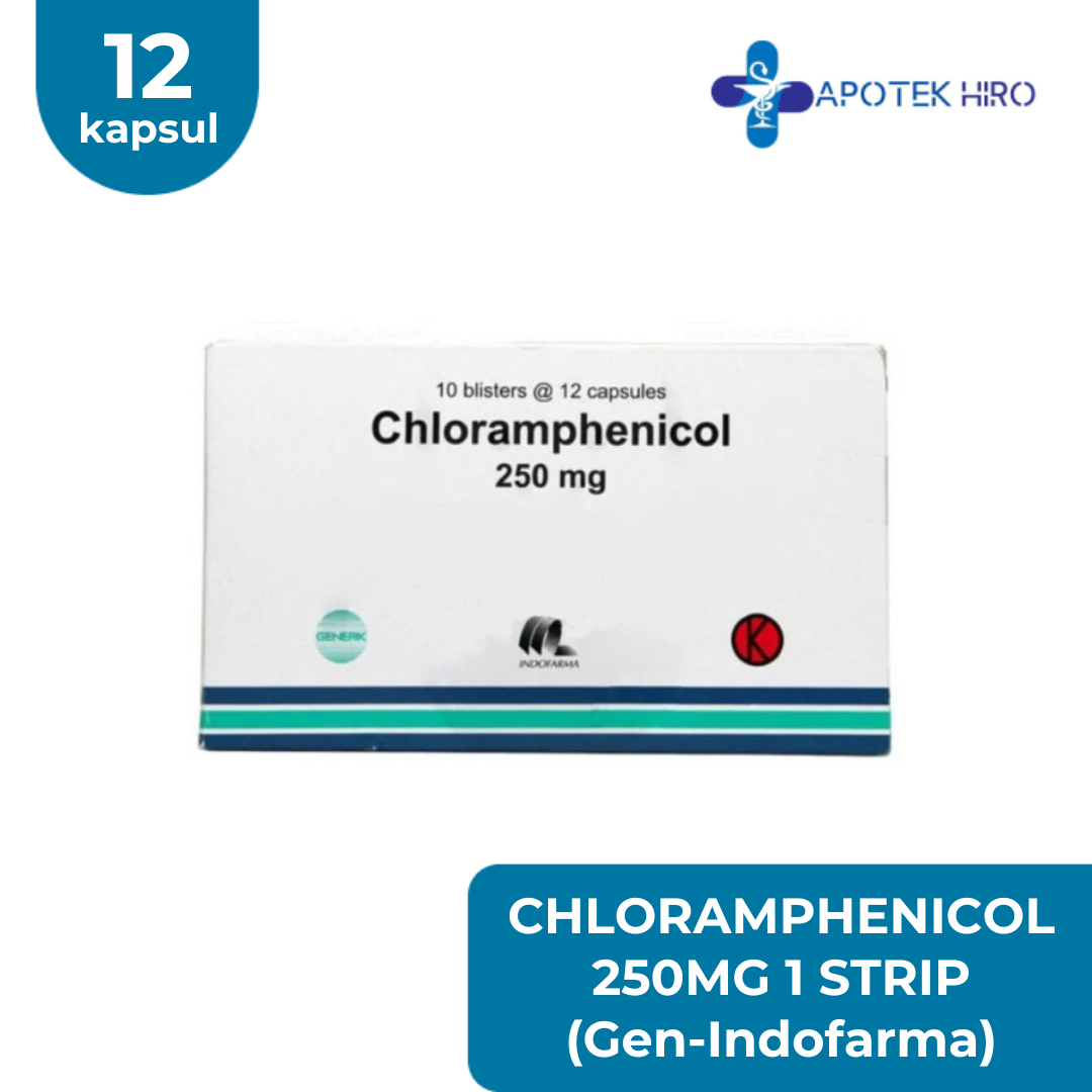 Chloramphenicol 250Mg 1 Strip 12 Capsul (Gen-Indofarma)