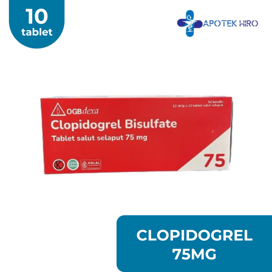 CLOPIDOGREL 75MG -1 BLISTER 10 TABLET