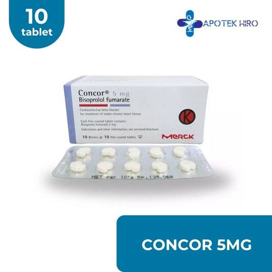 CONCOR 5MG - 1 STRIP 10 TABLET