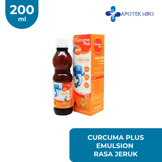CURCUMA PLUS EMULSION GROW RASA JERUK SIRUP 200 ML