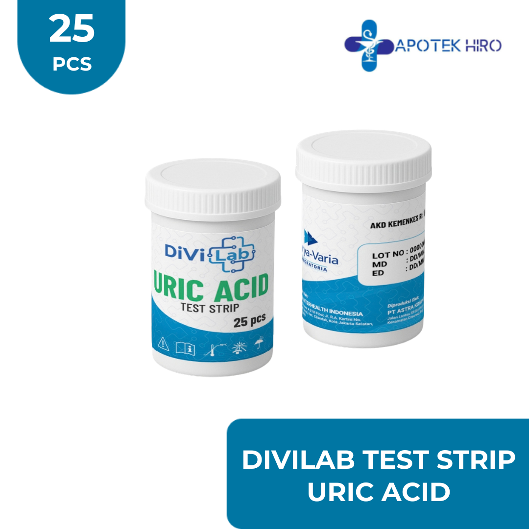 DIVILAB TEST STRIP URIC ACID 25 PCS