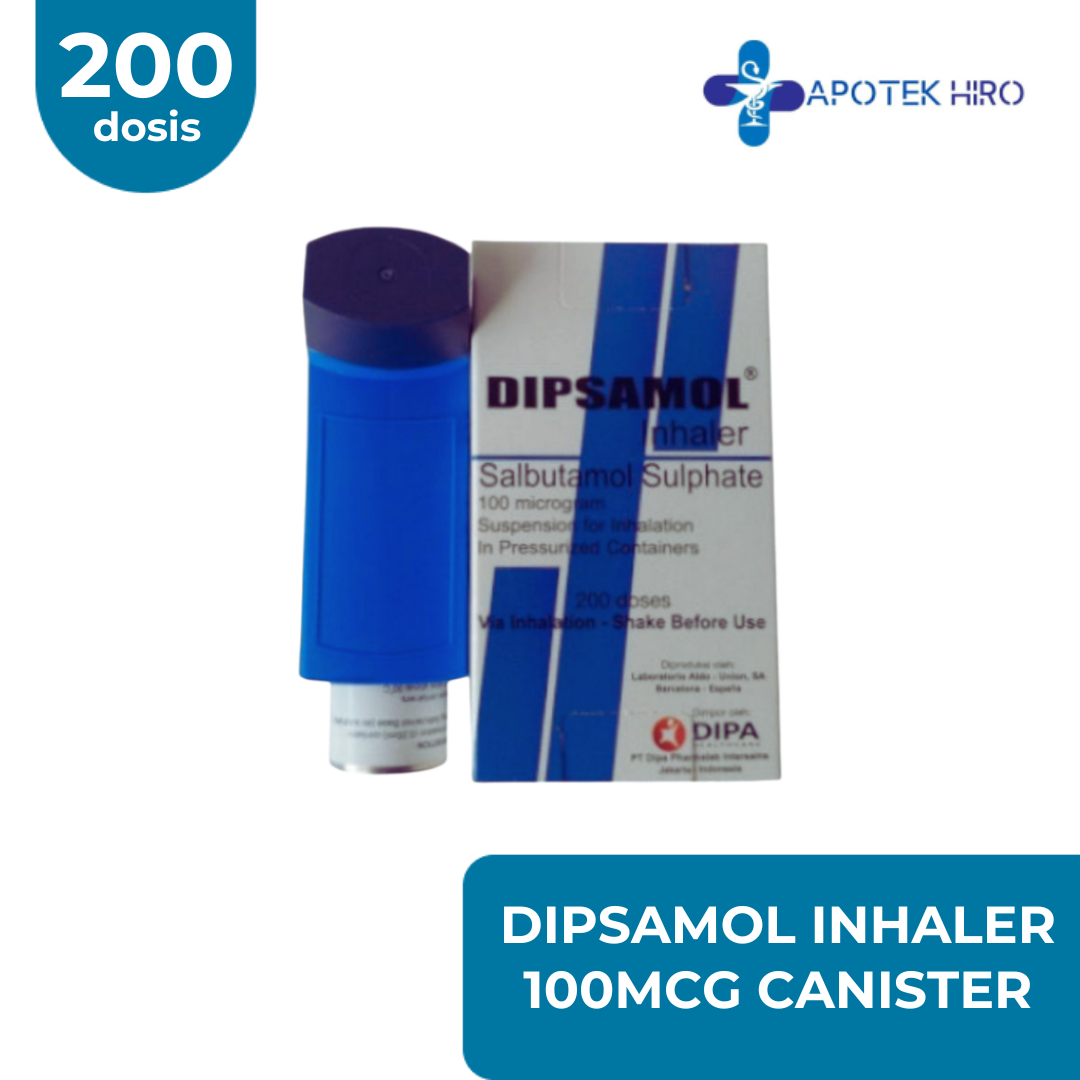 Dipsamol Inhaler 100Mcg Canister 200 Dosis