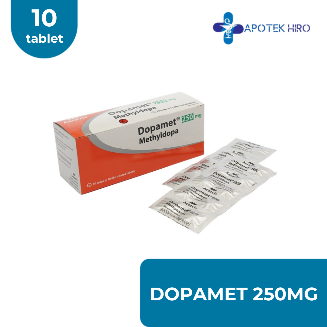DOPAMET 250MG - 1 STRIP 10 TABLET