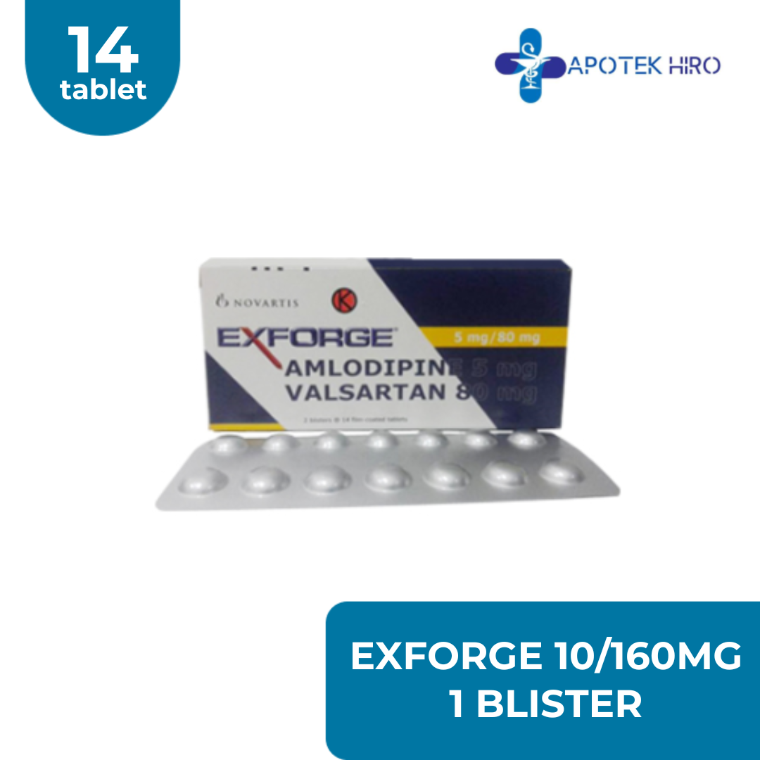 Exforge 10/160Mg 1 Blister 14 Tablet