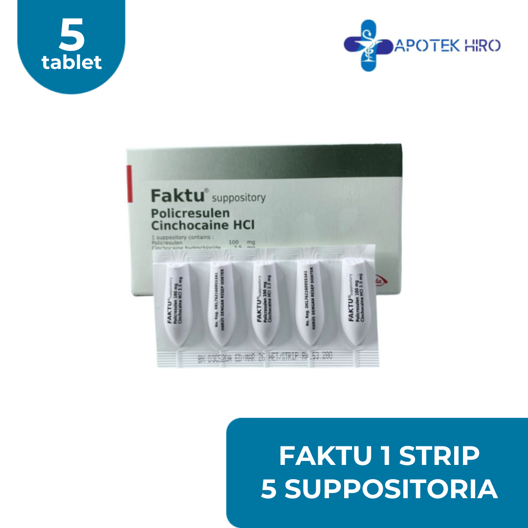 Faktu 1 Strip 5 Suppositoria