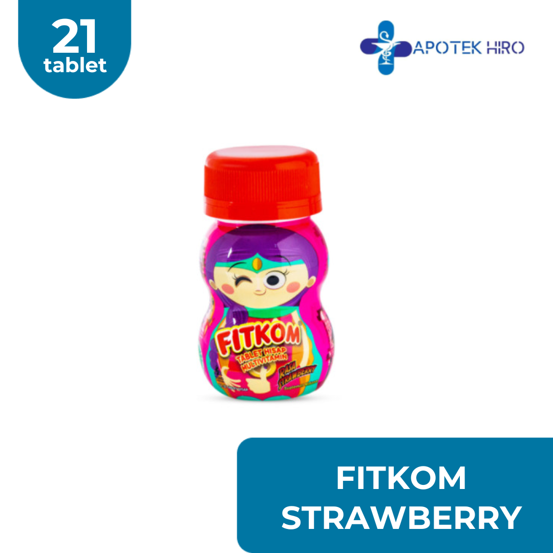 FITKOM RASA STRAWBERRY BOTOL 21 TABLET