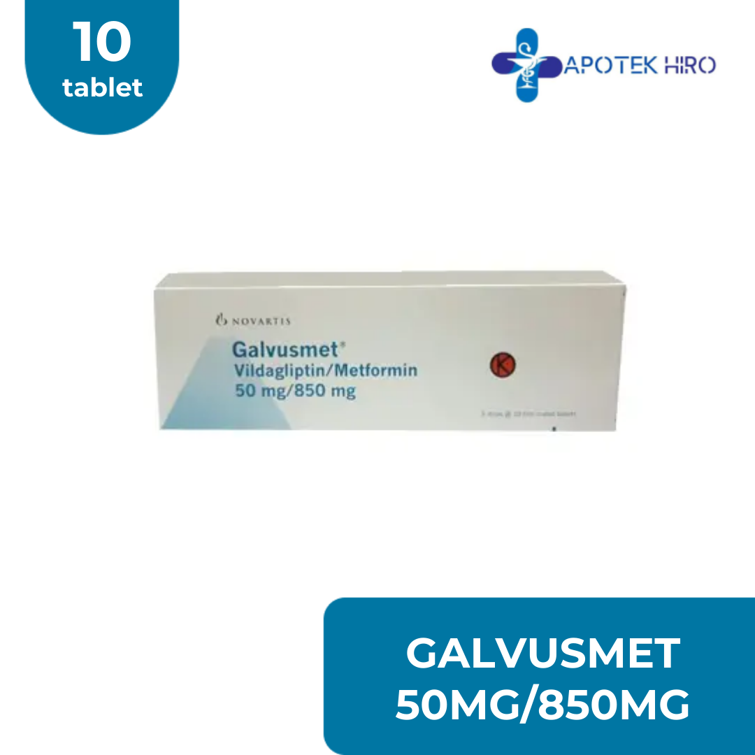 Galvusmet 50 mg/850 mg 10 Tablet