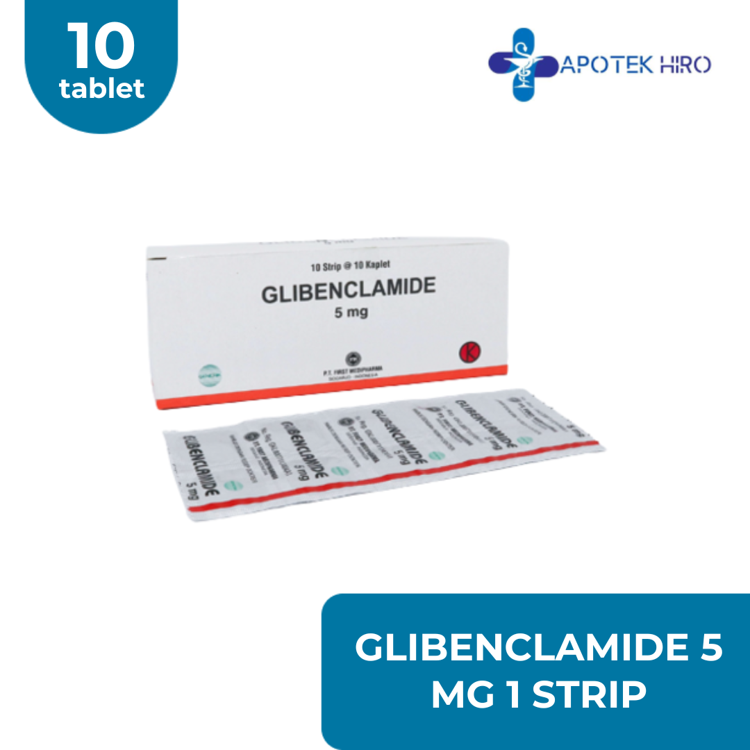 Glibenclamide 5 Mg 1 Strip 10 Tablet