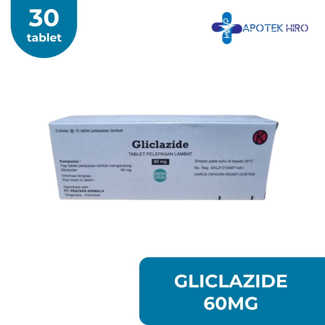 GLICLAZIDE 60MG - 30 TABLET