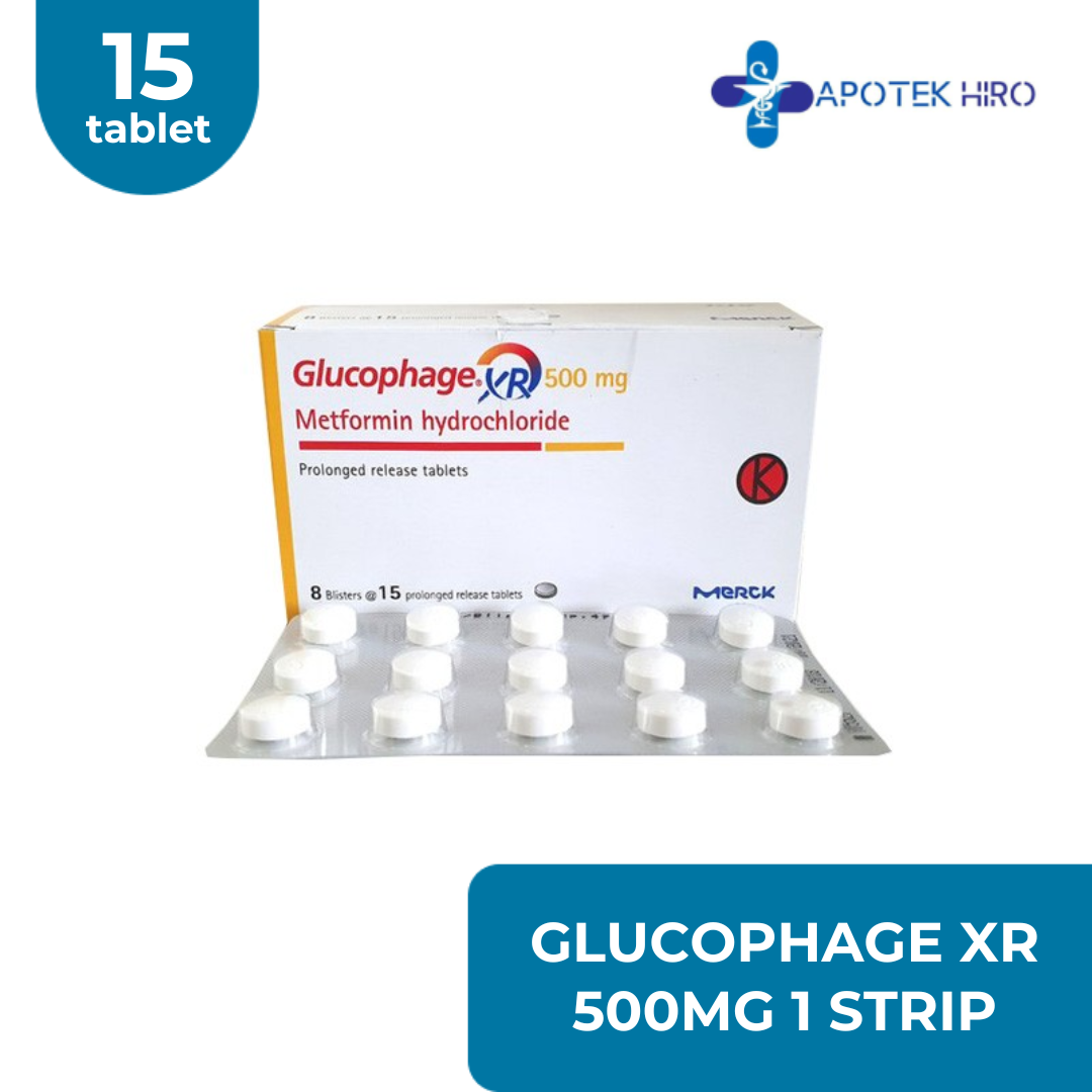 Glucophage Xr 500Mg 1 Strip 15 Tablet