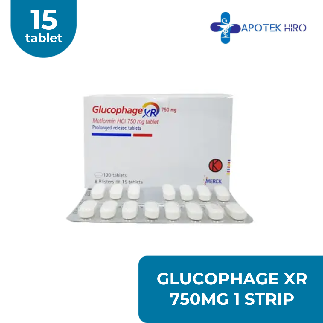 Glucophage Xr 750Mg 1 Strip 15 Tablet