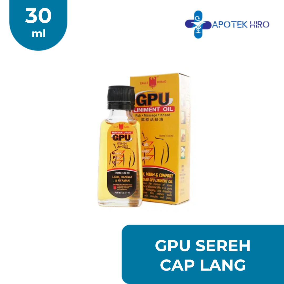 MINYAK URUT GPU SEREH - CAP LANG - 30ML
