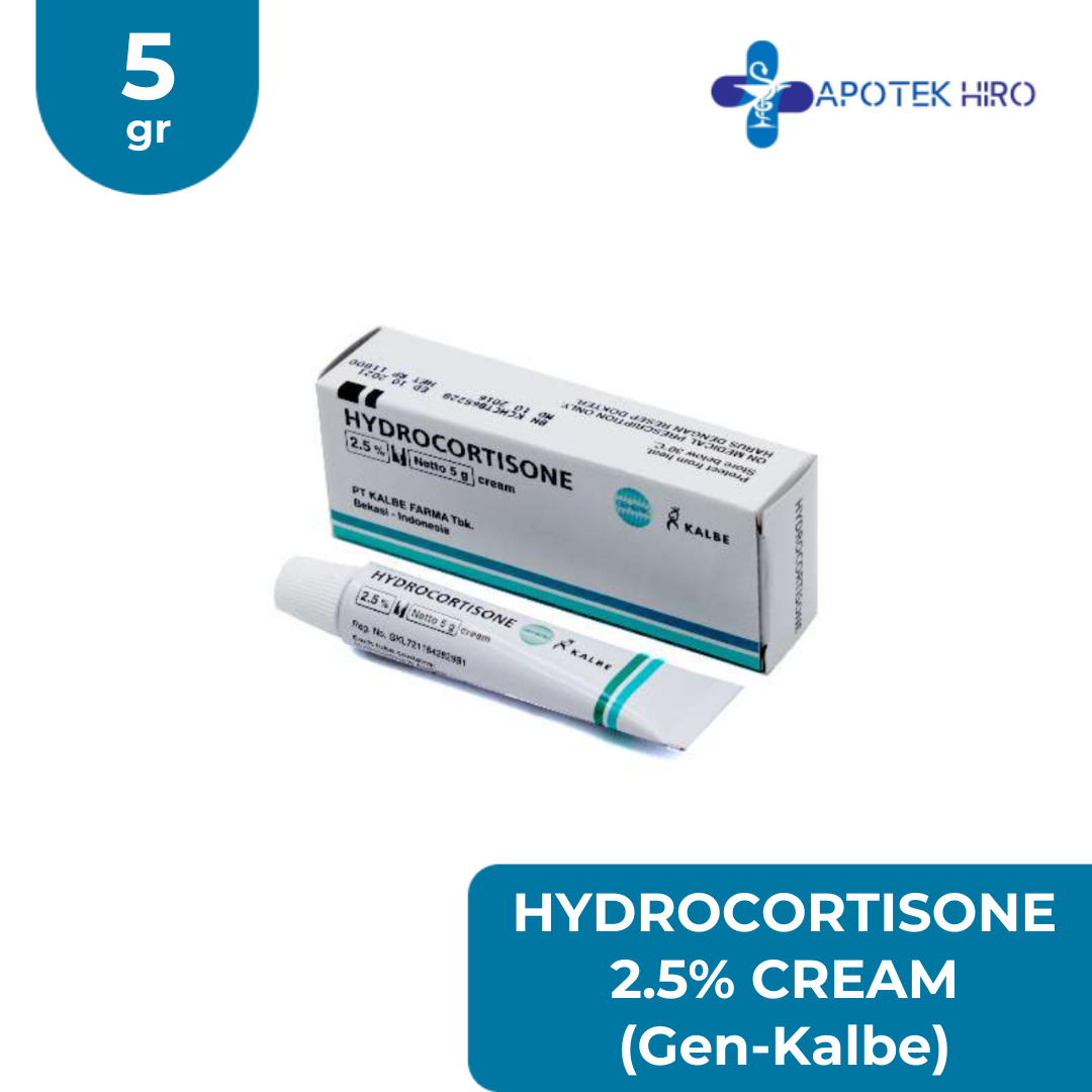 Hydrocortisone 2.5% Cream 5Gr (Gen-Kalbe)