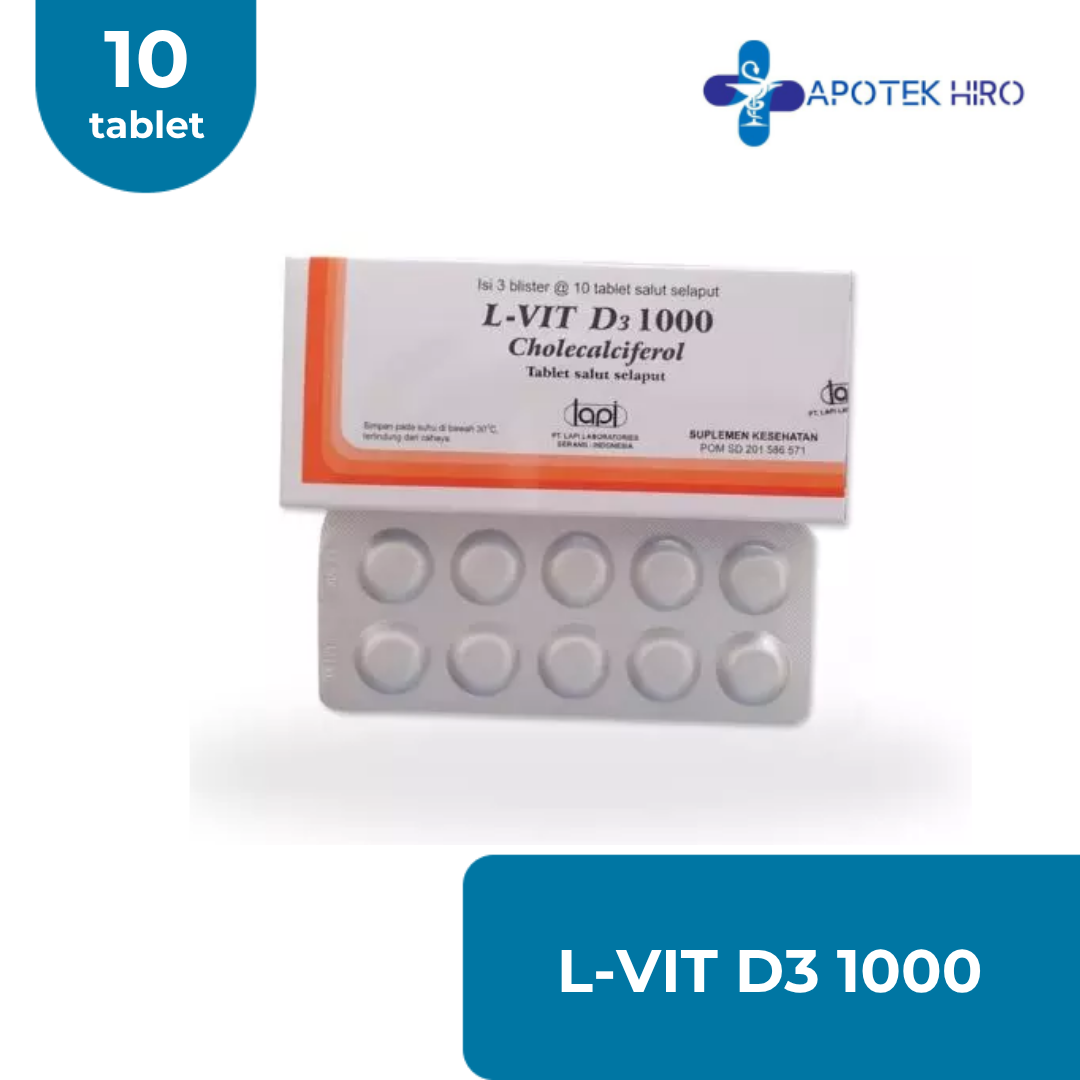 L-VIT D3 1000IU - 1 STRIP 10 TABLET