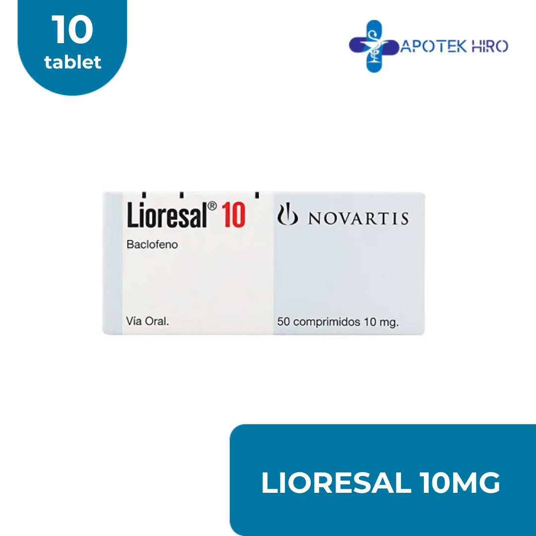LIORESAL 10MG - 1 STRIP 10 TABLET