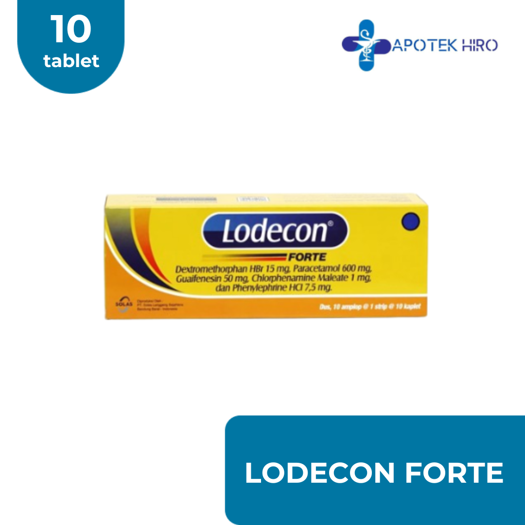 LODECON FORTE - 1 STRIP 10 TABLET