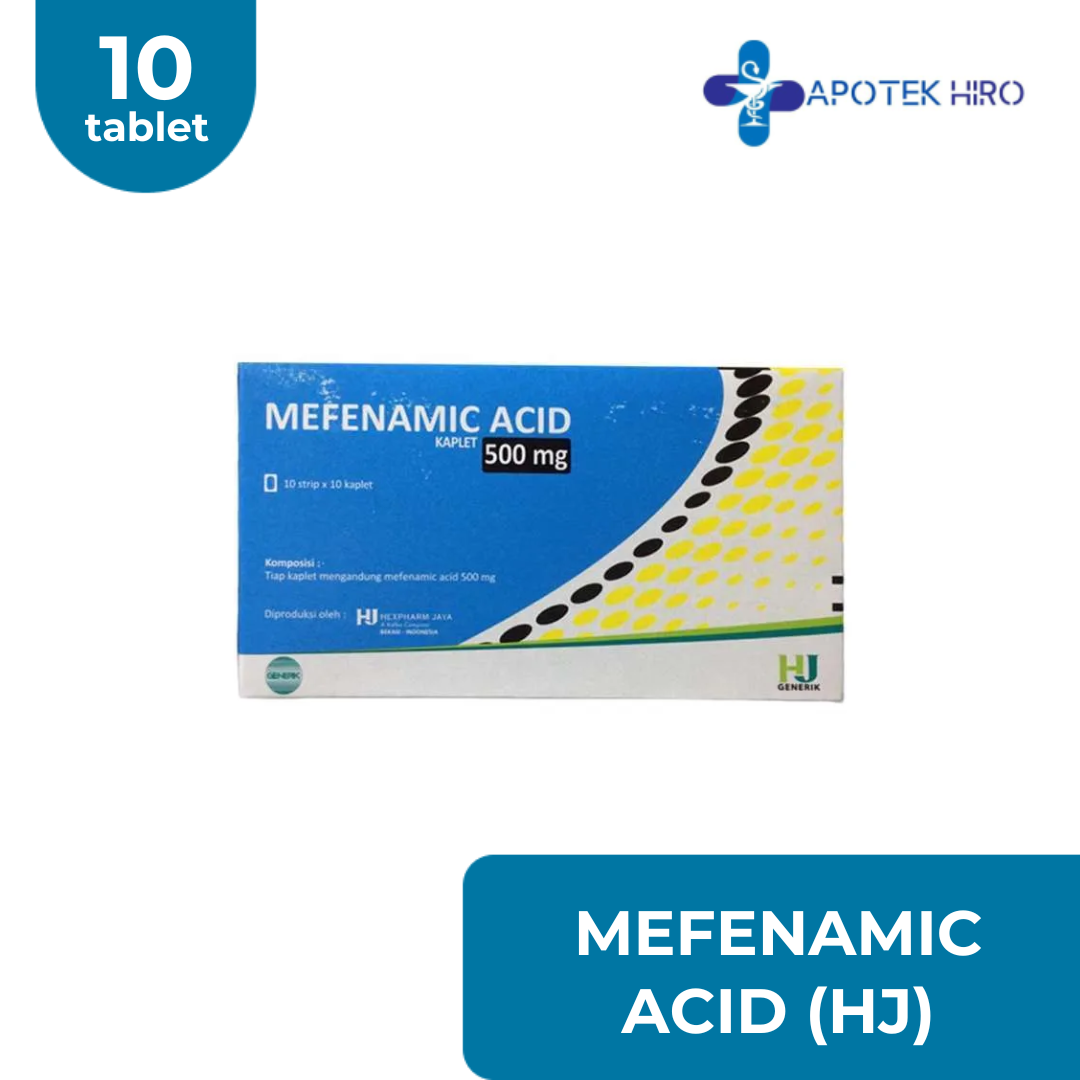MEFENAMIC ACID 500MG (HJ) - 1 STRIP @10 TABLET