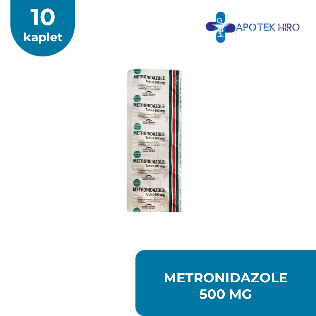 METRONIDAZOLE 500MG - 1 STRIP 10 KAPLET