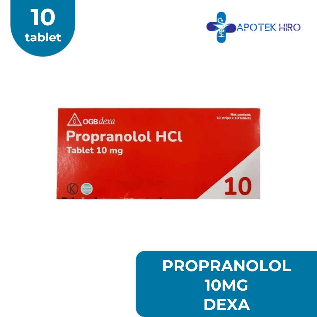 PROPRANOLOL 10 MG DEXA - 1 STRIP 10 TABLET