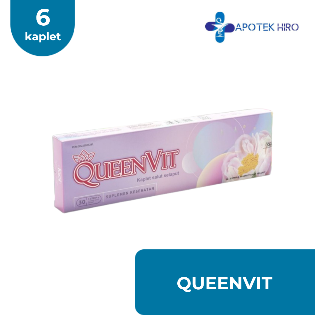 QUEENVIT MULTIVITAMIN - 1 STRIP 6 KAPLET