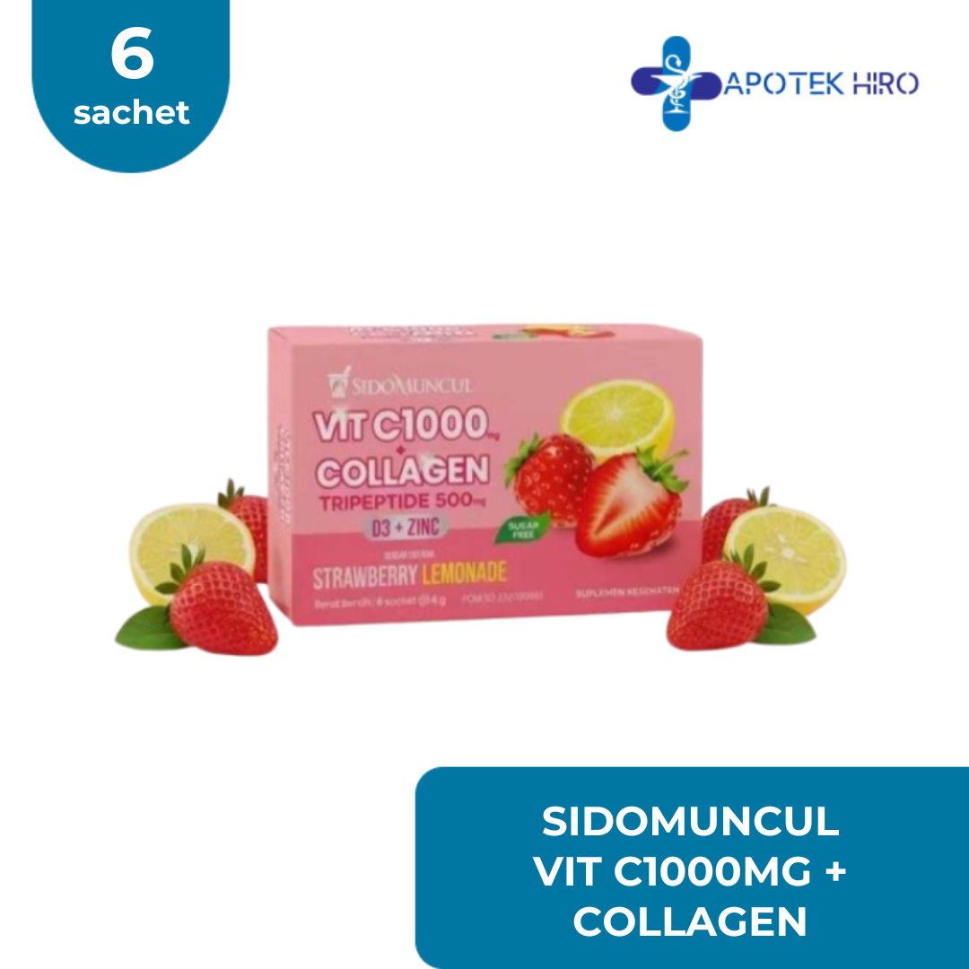 Sidomuncul Vit C1000 + Collagen - 6 Sachet