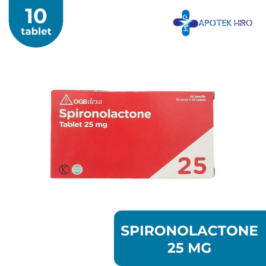 SPIRONOLACTONE 25MG - 1 STRIP 10 TABLET