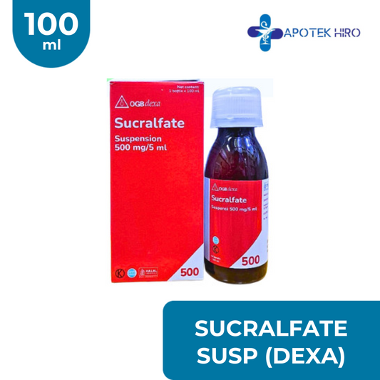 SUCRALFATE OGB DEXA MEDICA 500 MG/5 ML SUSPENSI 100 ML
