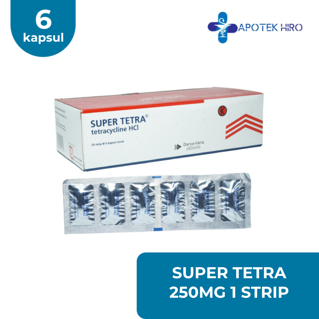Super Tetra 250Mg 1 Strip Isi 6 Capsul