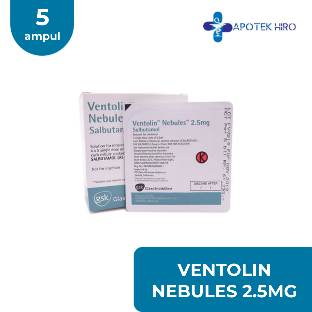 VENTOLIN NEBULES 2.5MG - 5 AMPUL