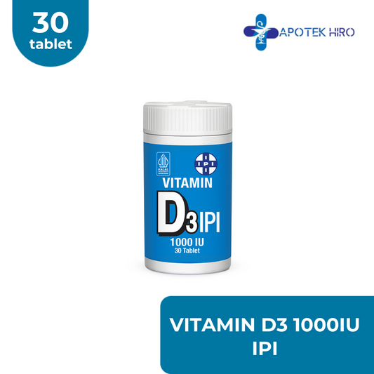 VITAMIN D3 1000IU IPI - 30 TABLET