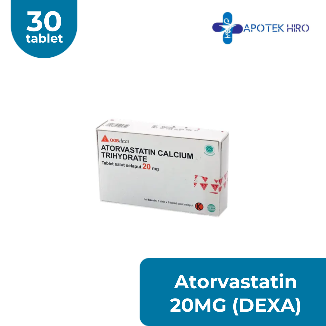 ATORVASTATIN OGB DEXA MEDICA 20 MG BOX 30 TABLET