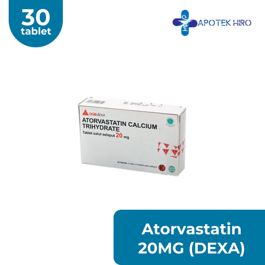 ATORVASTATIN OGB DEXA MEDICA 20 MG BOX 30 TABLET